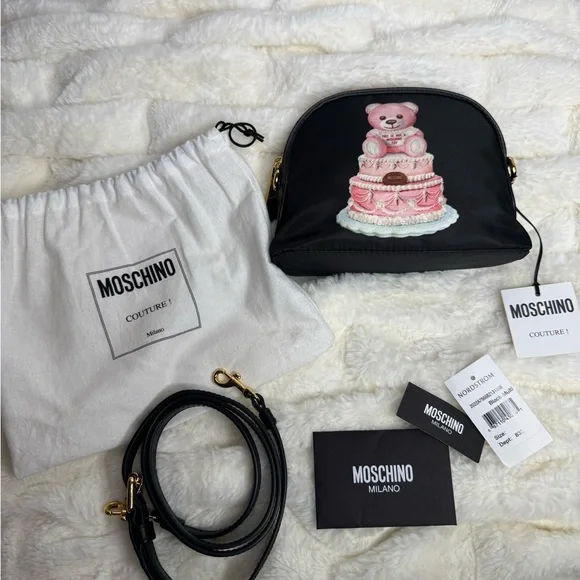 Moschino | Bags | Moschino Black And Pink Teddy Bear  display picture 2